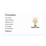 future chef (girl) business card template