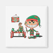 Future Christma Elf In Training Refrigerator Magnet