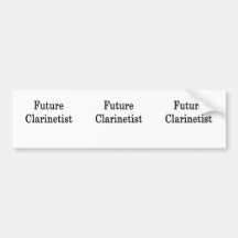 Future Clarinetist Bumper Sticker