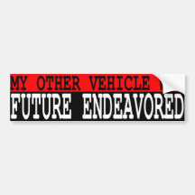 Future Endeavored Bumper Sticker