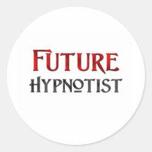 Future Hypnotist Round Stickers