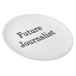 Future Journalist Dinner Plate