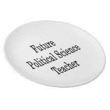 Future Political Science Teacher Plates