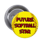 Future Softball Star Button