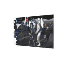 Future space exploration missions 5 stretched canvas prints