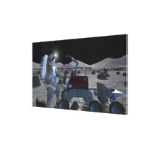 Future space exploration missions 7 canvas print