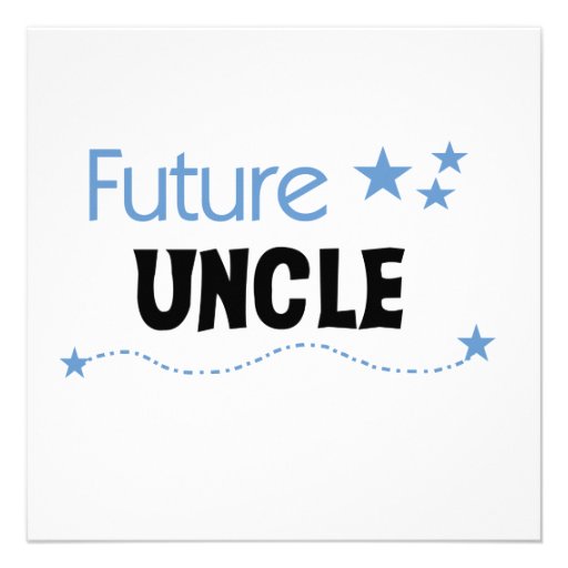 Future Uncle Gifts Custom Announcements