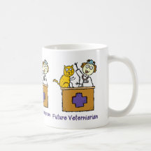 Future Veterinarian - Girl with Cat Mug