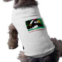 fuzzy puffball doggie tshirt