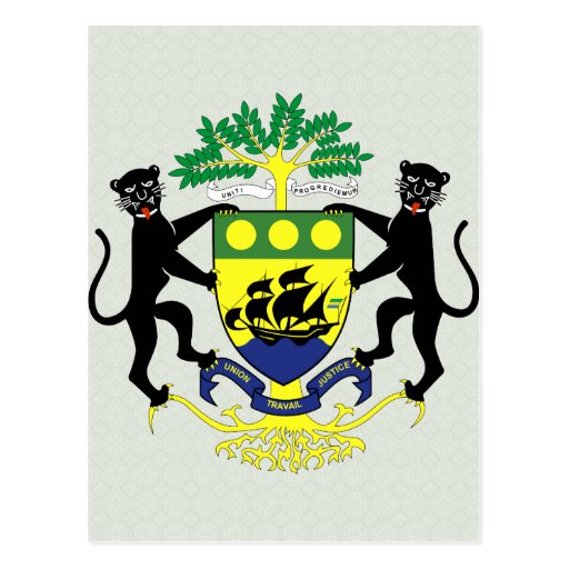Gabon Coat of Arms detail Post Card