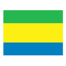 Gabon Flag Postcards