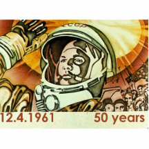 Gagarin Poster Acryl Ausschnitte