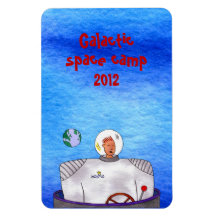 Galactic space camp TinCan SpaceMan Magnet