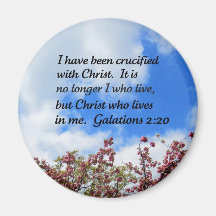 Galations 2:20 refrigerator magnet