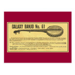 Galaxy Banjo Postcard