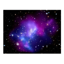 Galaxy Cluster MACS J0717 (Hubble Telescope) Post Card