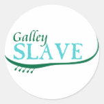 Galley Slave Round Stickers