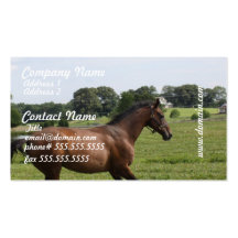 Galloping Thoroughbreds Business Cards