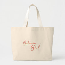 Galveston Girl tee shirts Canvas Bags
