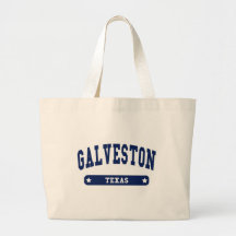 Galveston Texas College Style tee shirts Tote Bags