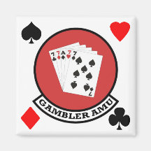 Gambler Magnet Patch with Suits