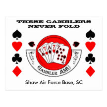 Gambler Post Card