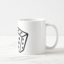 gambling dice cubes casino coffee mug