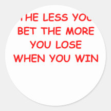 gambling round sticker