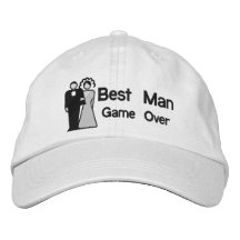 Game Over - Best Man Embroidered Hat