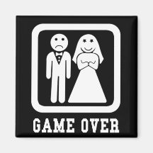 Game Over Fridge Magnet