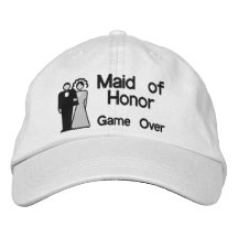 Game Over - Maid of Honour Embroidered Baseball Caps