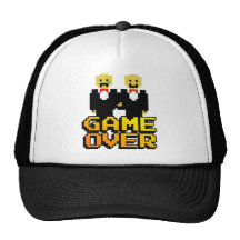 "Game Over" Marriage (Gay, 8-bit) Trucker Hats