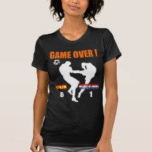 Game over Netherlands 1 Spain 0 Dutch Karate Kick T Shirts