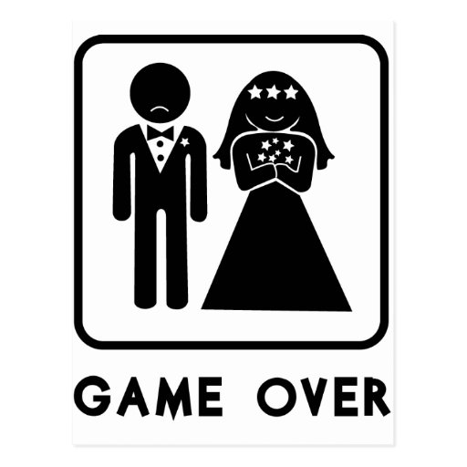 Game Over Post Card
