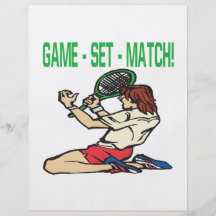 Game Set Match Personalized Flyer