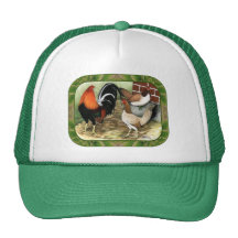 Gamefowl On the Farm Mesh Hats