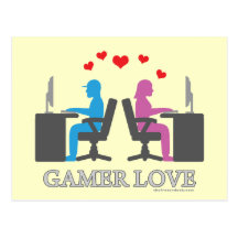 Gamer Love Postcards