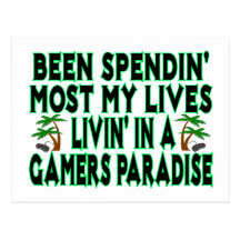 Gamers Paradise Post Card
