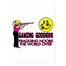 Gaming Goddess Postcard