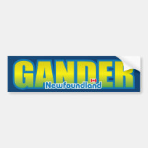 Gander Bumper Bumper Stickers