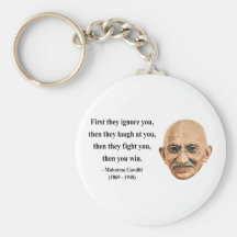 Gandhi Quote 5b Key Chain
