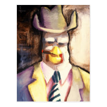Gangster Chicken Postcard