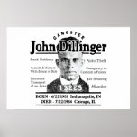 Gangster John Dillinger Poster