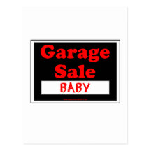 Garage Sale Baby Postcards