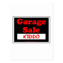 Garage Sale Kiddo Postcard