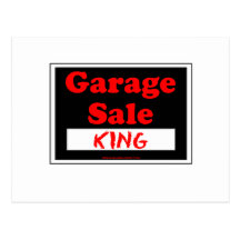 Garage Sale King Post Cards
