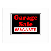 Garage Sale Magnate Post Card