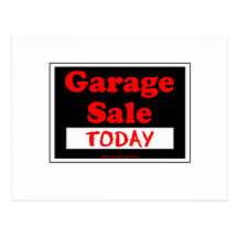 Garage Sale Today Post Card