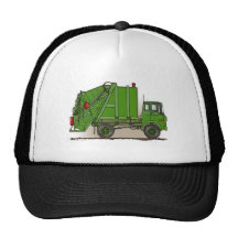 Garbage Truck Green Hat