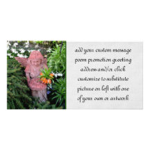 Garden Angel Photo Card Template